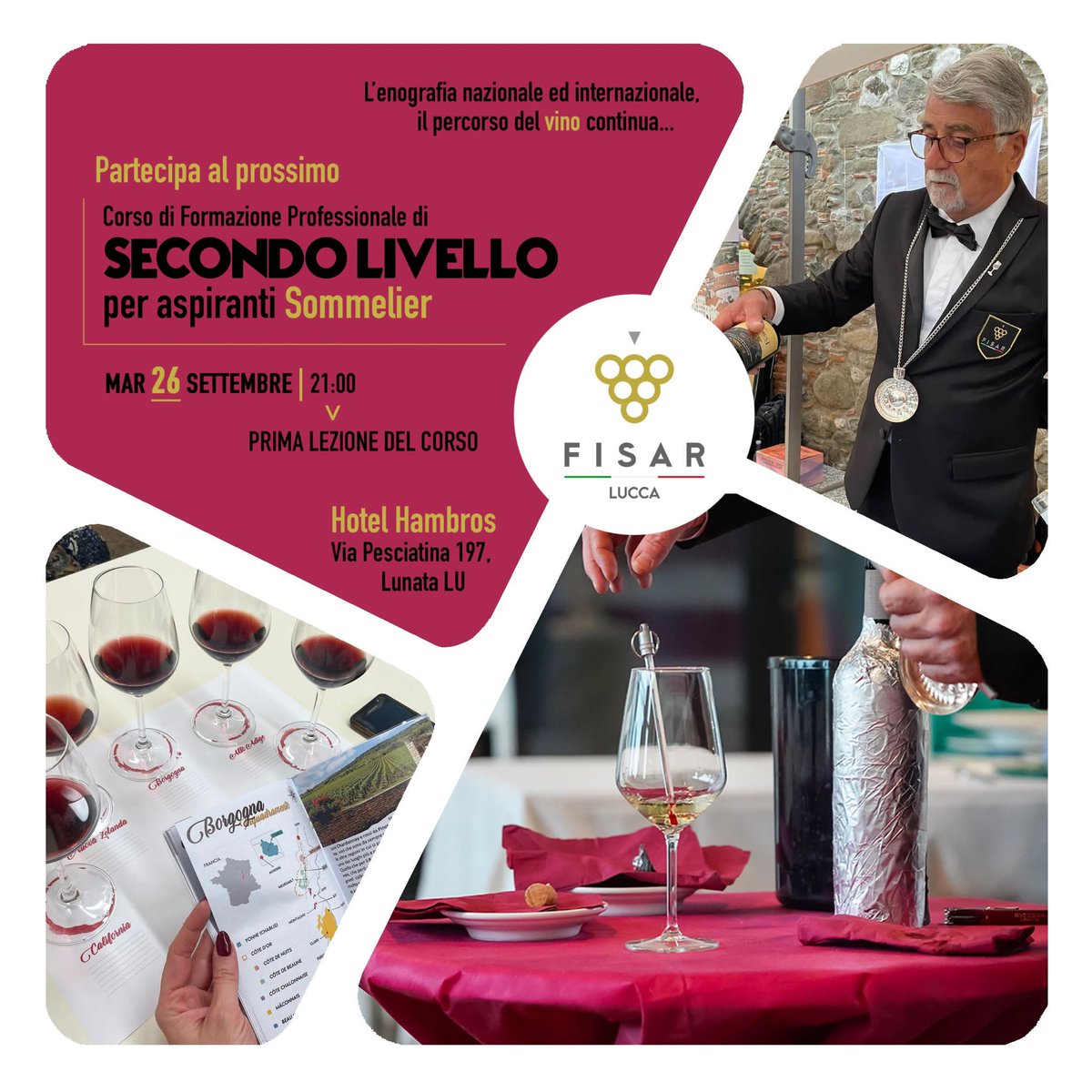 Nuovo corso per #Sommelier #FISAR #Lucca