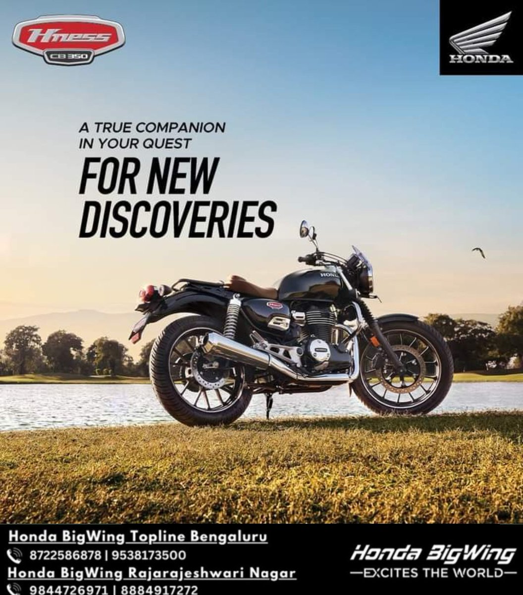 honda_bigwing's tweet image. Embrace your passion and joy for discovering unknown paths towards new wonders with the Solo Carrier custom of #HnessCB350

#HondaBigWingIndia #MyCBMyWay #MyHnessMySoloCarrier #CB350 #Motorcycle #BigBikes #Bikes #BigWingIndia