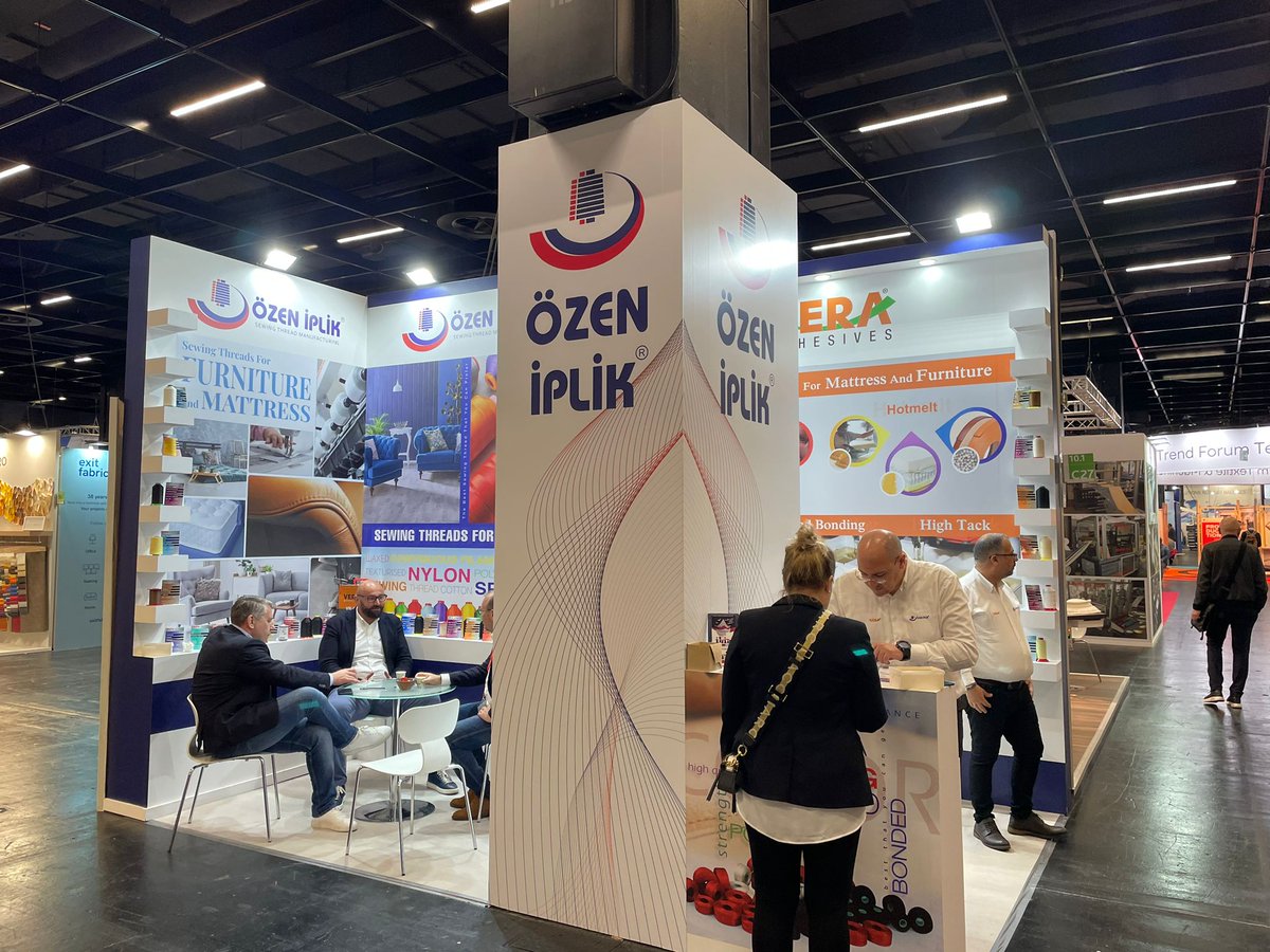 sleeptechmag's tweet photo. Özen İplik: Our wide product range impressed interzum visitors https://t.co/sKWF5hoSkr https://t.co/K6lkdmn1yY