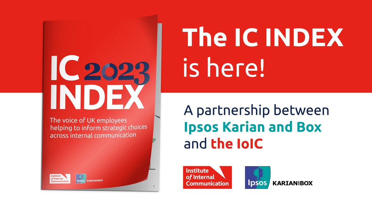 KarianandBox's tweet photo. 🚀Our IC Index 2023 has just launched! We’re thrilled to release our latest research in partnership with @IoICNews, giving you a comprehensive overview of the IC needs of the UK workforce. Get your copy: https://t.co/jZbAkYDSi6 #internalcommunications #employeeresearch https://t.co/PI7b4IUseP