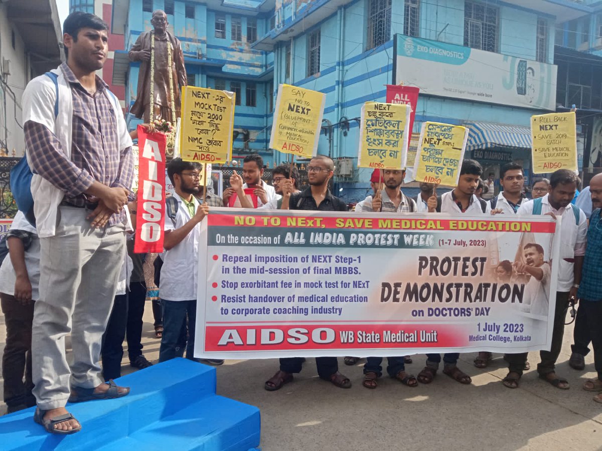 In a democratic country, #NMC, you should take suggestions of the students, teachers, educationist before implementing a new curriculum

#nonextfor2019batch
#cancelnext
#savemedicaleducation
#AIDSO

<a href="/AIDSO_AIC/">AIDSO All India Committee</a> <a href="/NMC_IND/">National Medical Commission</a>
<a href="/DrMridulSarkar/">Dr Mridul Sarkar</a> <a href="/medicaldialogs/">Medical Dialogues</a> <a href="/MoHFW_INDIA/">Ministry of Health</a> <a href="/PMOIndia/">PMO India</a>