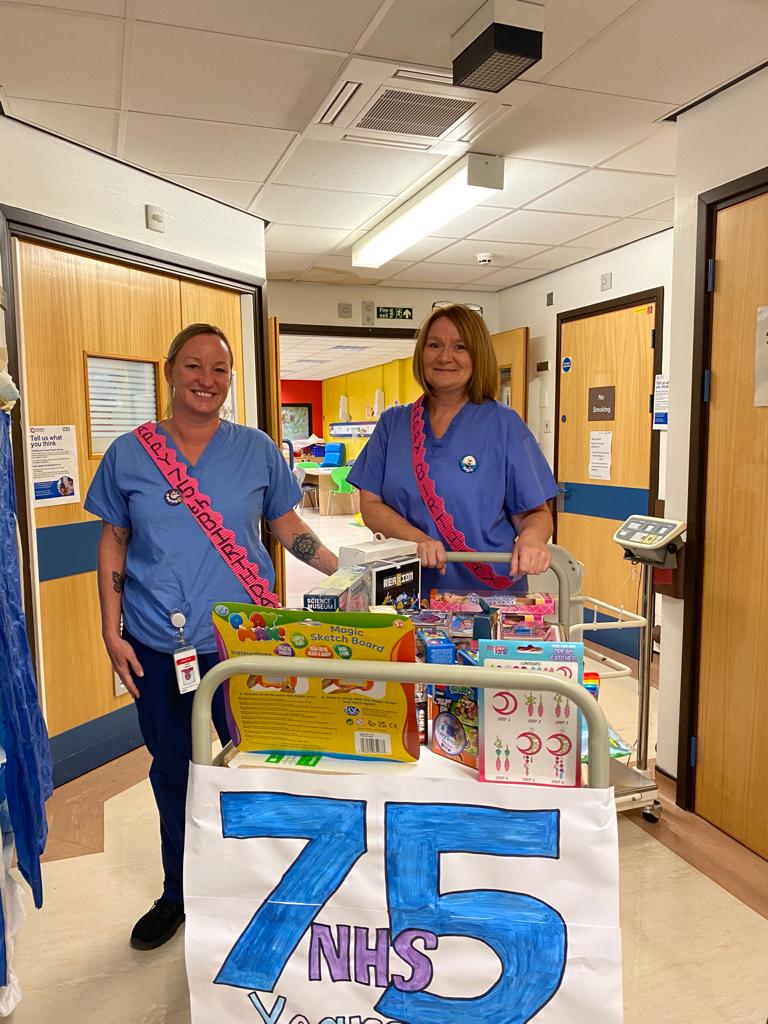Happy birthday NHS! From everyone on ward 27, Burnley General Hospital 
#NHS75