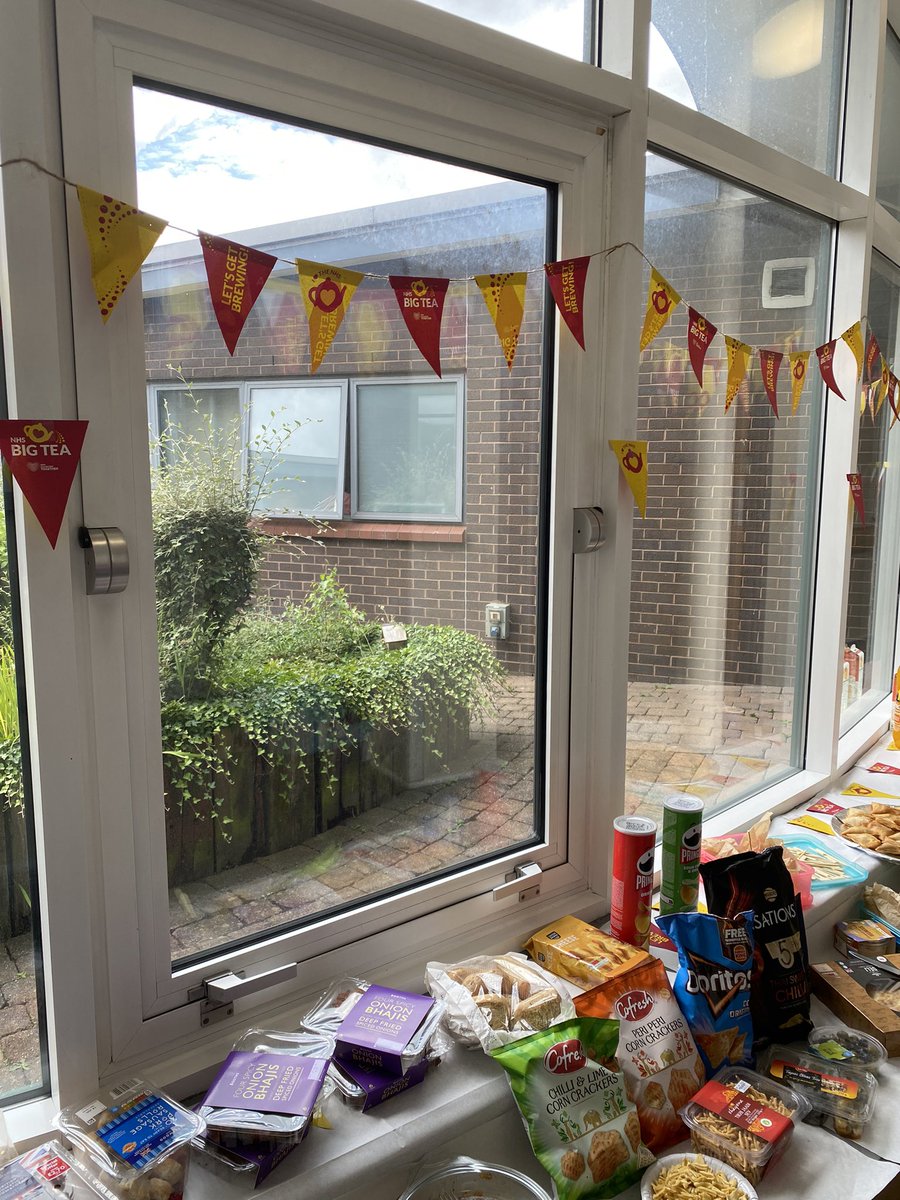 becwilby's tweet photo. An amazing spread today from all the team @LancsResearch @LancashireCRF to celebrate the #NHSBigTea #NHSBirthday #NHS75 https://t.co/qKH6swEWT7