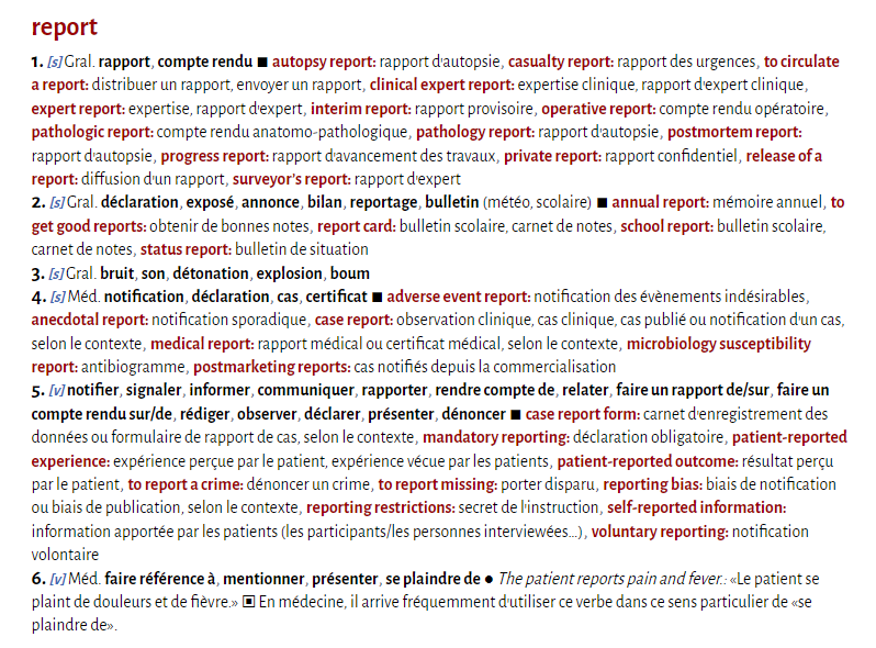 MedLexic's tweet photo. Les difficultés de l'anglais médical.
Aujourd'hui: «report».
#MedLexic #Traduction #Médicale #Medtrans #MedTwitter #MedTwitterQc https://t.co/5rMBUE10gI