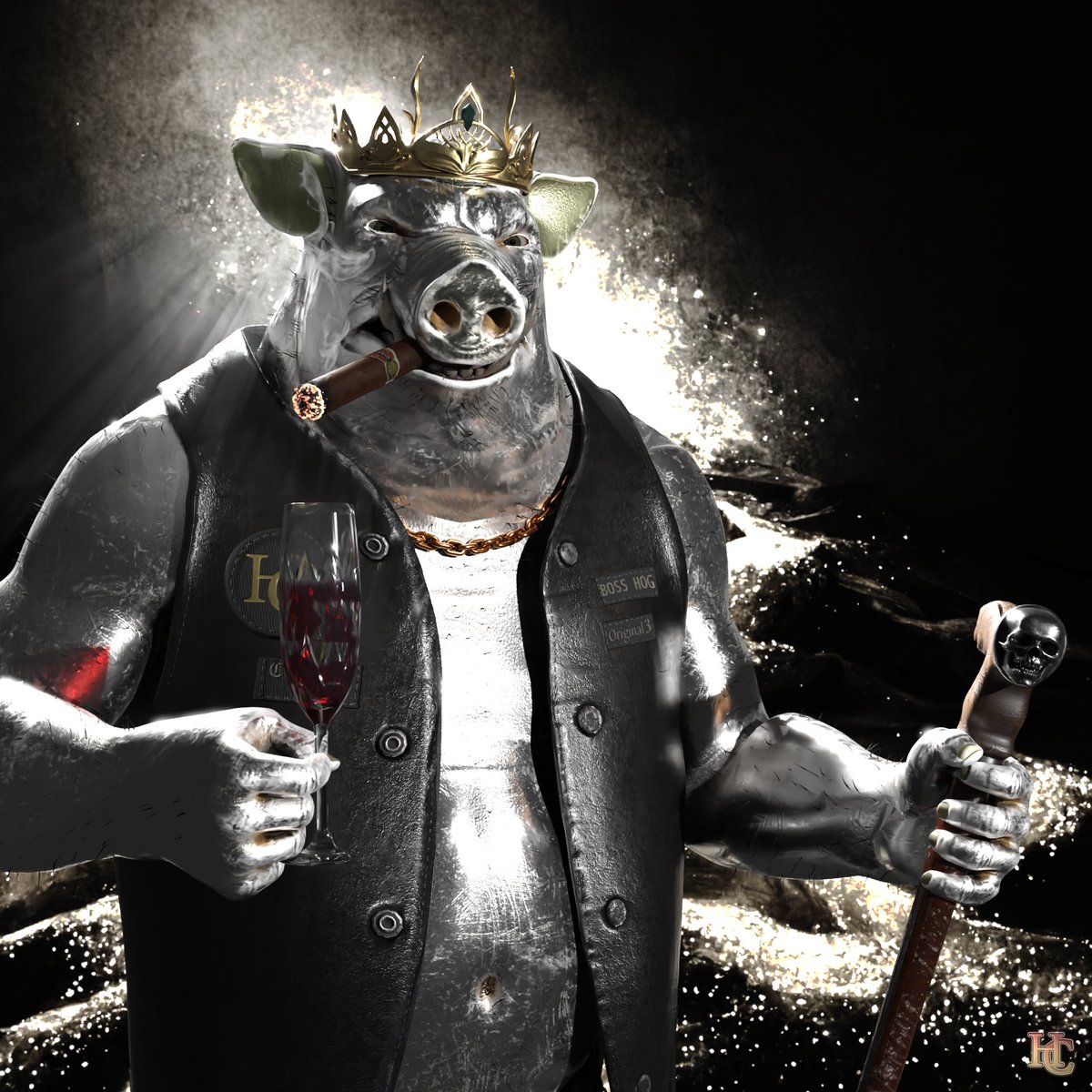 Have a shot at 6ETH all you need to do is mint a HC HOG on AlphaShares Launchpad it's that simple Just look at this rare 1 of 1 out of 9,666 NFTs. HCHWW the takeover has begun! alphashares.io/mint/hc-hogz #crypto #AugmentedReality #ETH