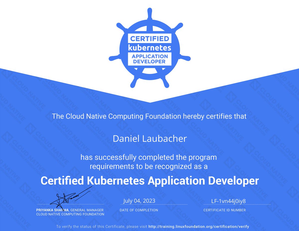 This Udemy CKAD course is a great way to prepare for your certification.  udemy.com/share/1013BQ3@…  <a href="/mmumshad/">Mumshad Mannambeth</a> <a href="/KodeKloudHQ/">KodeKloud</a>