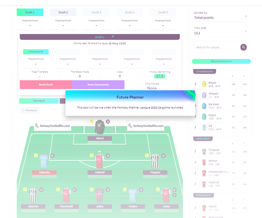 FPL_HAM's tweet photo. The new Planner tool on FPL #FPLlaunch #fplcommunity #FPL
https://t.co/R2cvnWq7z6 https://t.co/h3QtAroZ4e
