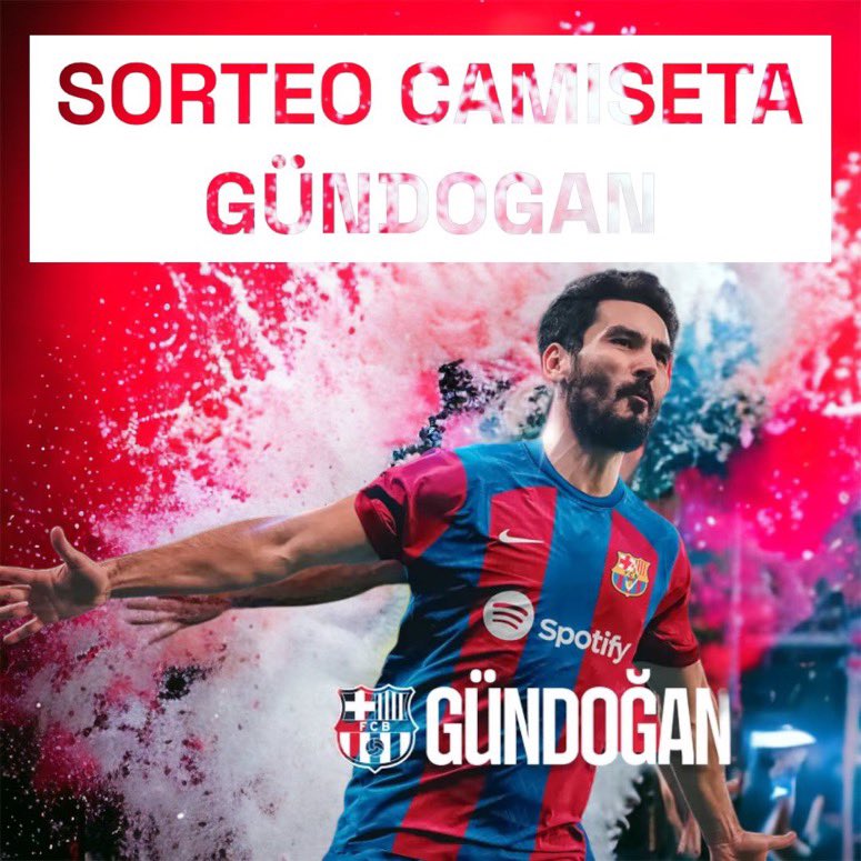 fcbisprime's tweet photo. ⚠️ ATENCIÓN CULERS 🔵🔴

🎁 REGALAMOS la camiseta de  GÜNDOGAN  gracias a @SR_TWISTED 🔥

📄PARA PARTICIPAR: 

👉Hacer RT 🔄 y FAV ❤️a este tweet 
👉Seguir a @SR_TWISTED y @marc98martinez 

A los 800 rts anunciamos ganador suerte! 🍀 https://t.co/bEfBqvVBoZ