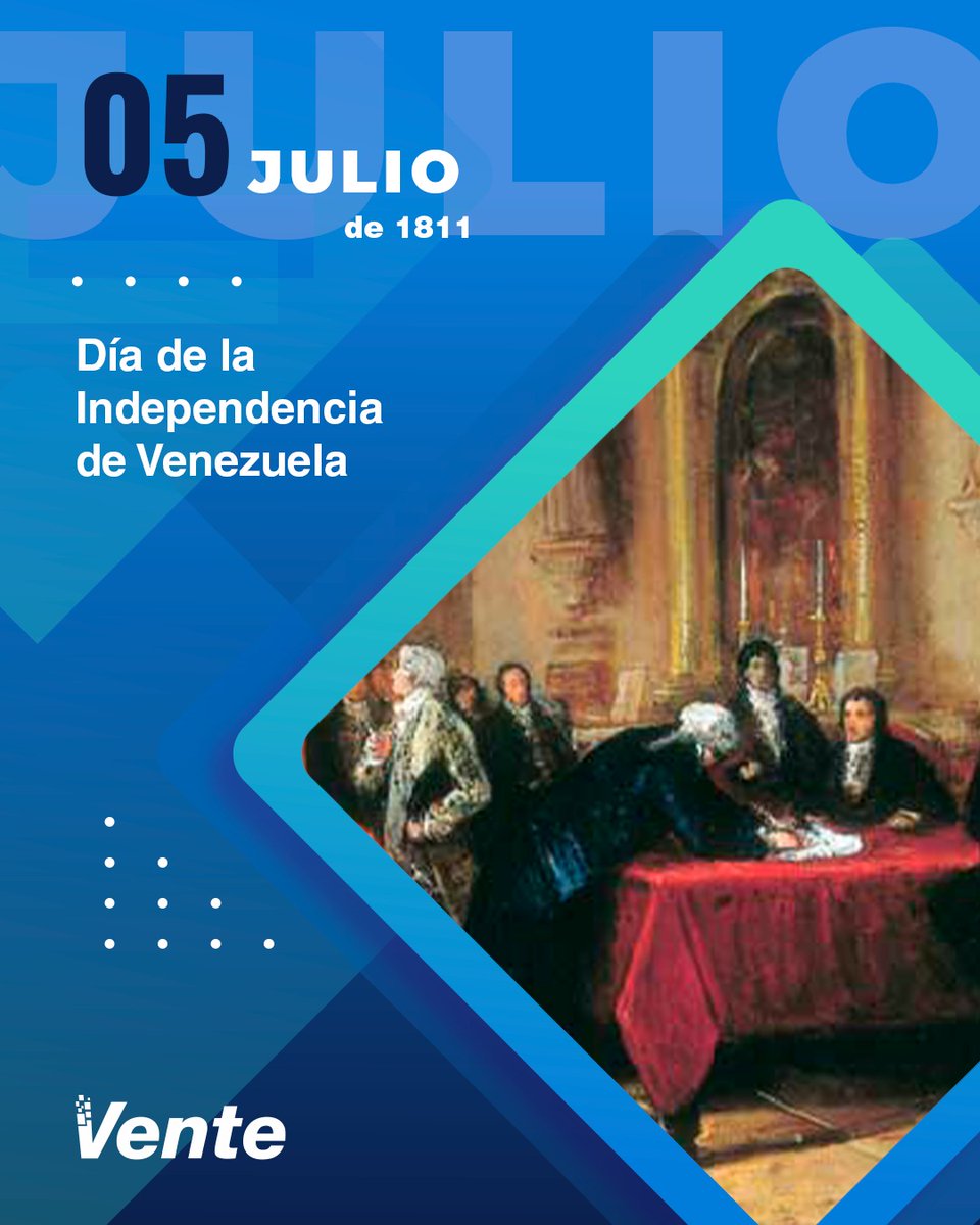 VenteMerida's tweet photo. El 5 de julio de 1811, nuestros padres fundadores sellaron la Independencia y ratificaron los valores de la República. 

Hoy, tenemos la obligación de recuperar nuestra soberanía y derrotar a un sistema criminal que nos arrebató la libertad. 

¡Es ahora! https://t.co/3kRG0Wk7yr