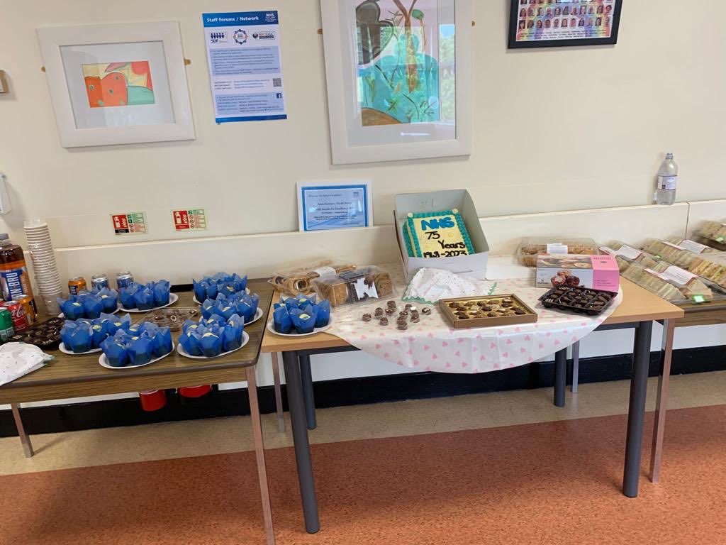 Celebrations underway at Lightburn Hospital for #NHS75 🥳😀. Have a great day everyone.
