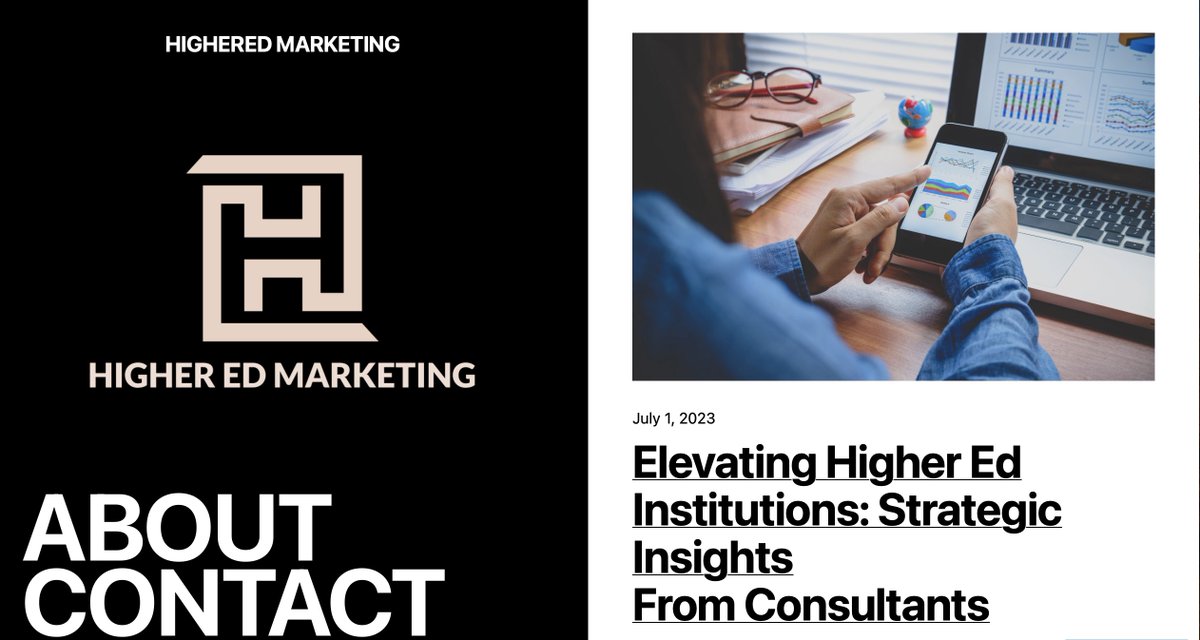 We are proud to announce that we have launched our website: higheredmktg.com, a community for Higher Education Leaders. More to come. #highereducation #leaders #community