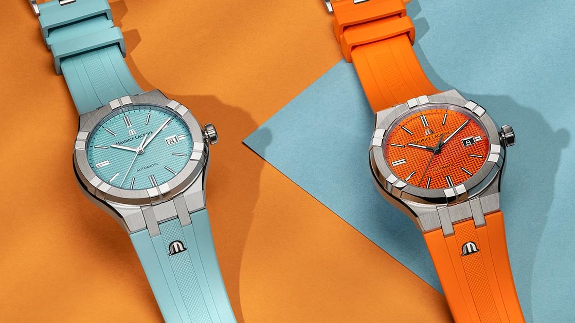time_watches's tweet photo. #MauriceLacroix has unveiled the #Aikon Automatic Limited Summer Editions, 6 new models offered in three sizes and 3 dial colours perfect for #Summer. Each edition comes with a #steelbracelet and an additional #rubberstrap. Read about them at https://t.co/jb9W6atezO https://t.co/mLoX87tf5W