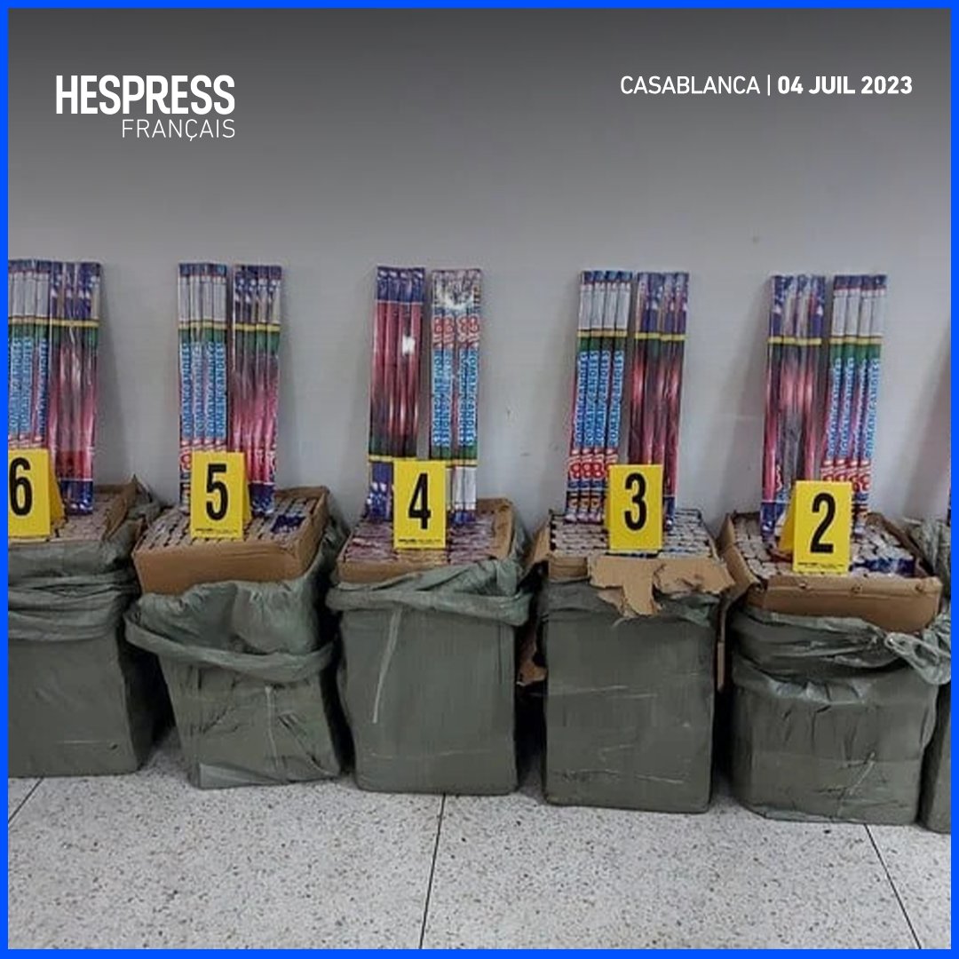 HespressFr's tweet image. Les éléments de la sûreté nationale relevant du district de police Al Fidaa à ~#Casablanca ont interpelé, mardi soir, le propriétaire d’un local commercial âgé de 40 ans, pour une affaire relative à la possession et la commercialisation de 2.100 unités de #pétards et #fumigènes