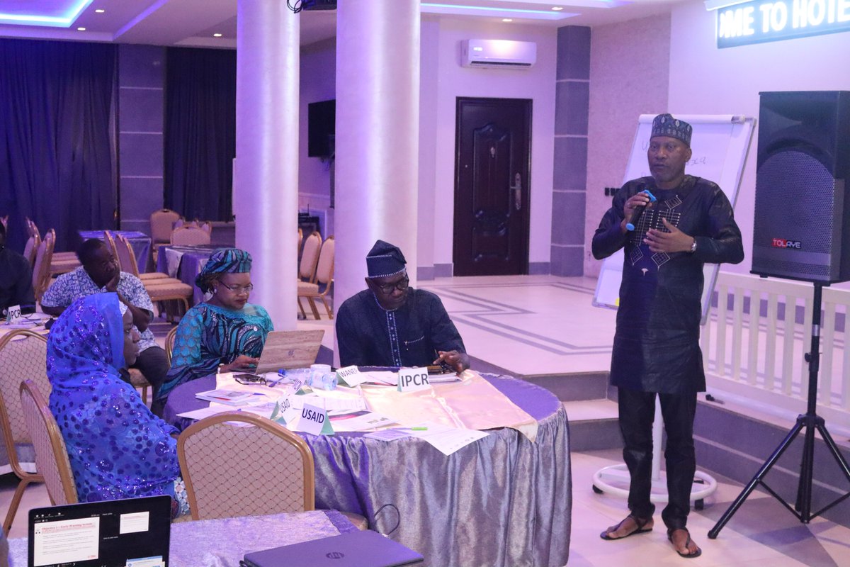 WANEPNigeria's tweet photo. 📌Ongoing: Quarterly Review Meeting (QRM) of the PARTNER Activity funded by USAID in Abuja. #MercyCorps #WANEP-Nigeria #IPCR # PPBA #KSPC #Kukah Centre #National Peace Committee # Mambayya House https://t.co/UDwyPsNZ71