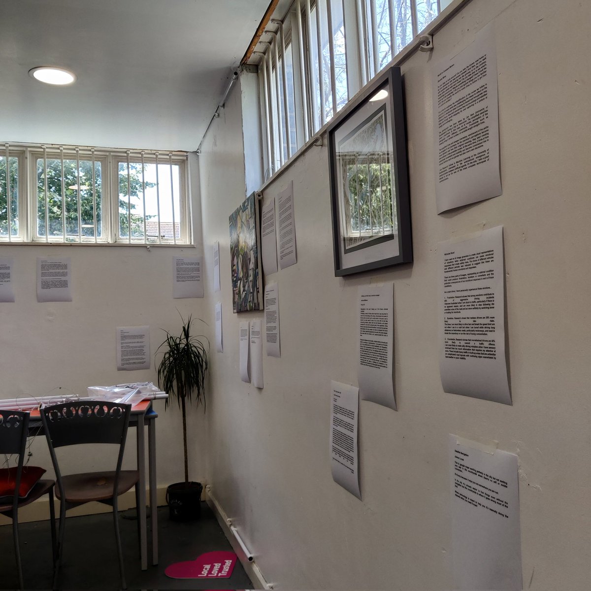 Install is happening for the #LostinTransitArt exhibition! Currently sponsored by doughnut holes