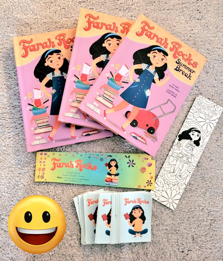 #GiveawayAlert I'm celebrating summer ☀️ by giving away 3 copies of FARAH ROCKS SUMMER BREAK! 🏖 To enter: 📚Follow me 📚Retweet this tweet 📚Tag a friend (bonus entry for each person you tag) 3 winners chosen on 7/8 #books #SummerReading #teachertwitter #BookTwitter #kids