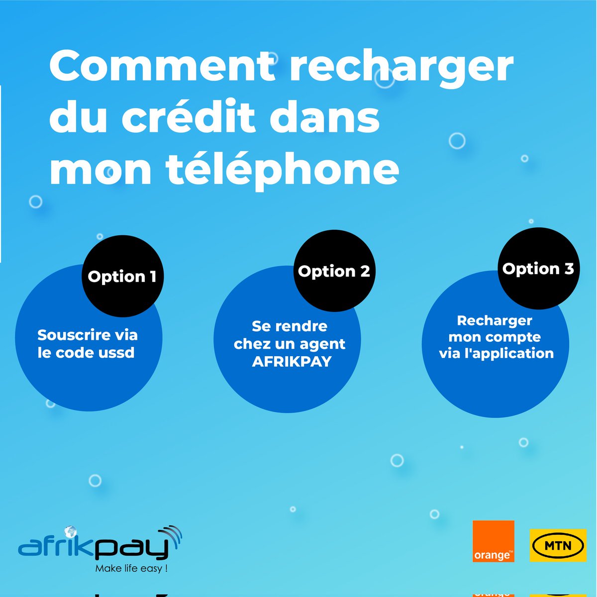 afrikpay's tweet photo. Aviez-vous déjà rechargé du crédit téléphonique avec AFRIKPAY ?

Si oui, via quelle option? Si non, pourquoi ?
Vos réponses en commentaire

Stay Tuned!

#afrikpay #bundle #MobileApp #FinancialInclusion #Cameroon #data https://t.co/81YFYlFty7