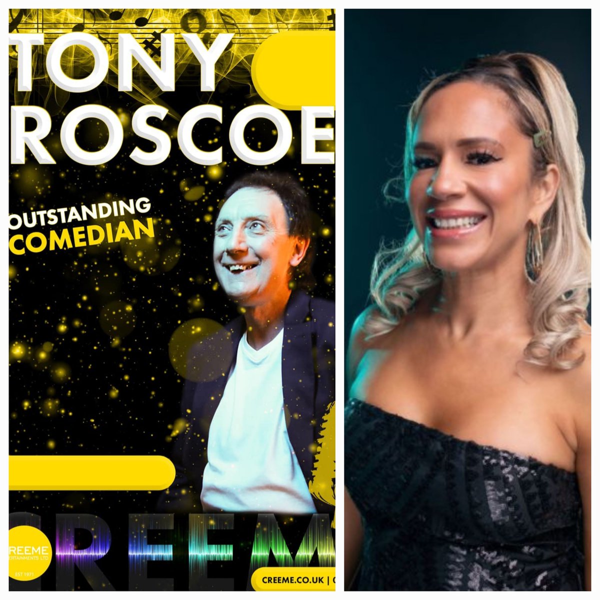 Double treat this Saturday! Scouse Comedian Tony Roscoe and superb female vocalist Sasha!