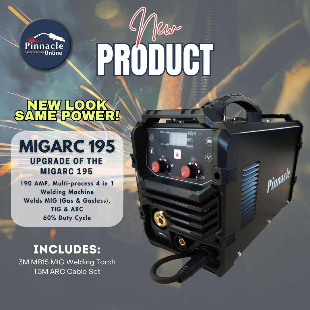 🔥 Introducing the New Pinnacle MIGARC 195 4 in 1 MIG Welding Machine! 🔥

🔹 #PinnacleMIGARC195 #MIGWelding #MultiProcessWelding #WeldingMachine #PinnacleWelding #WeldingPowerhouse #WeldingRevolution #WeldingTools #WeldingPassion #WeldingPerfection 🔹