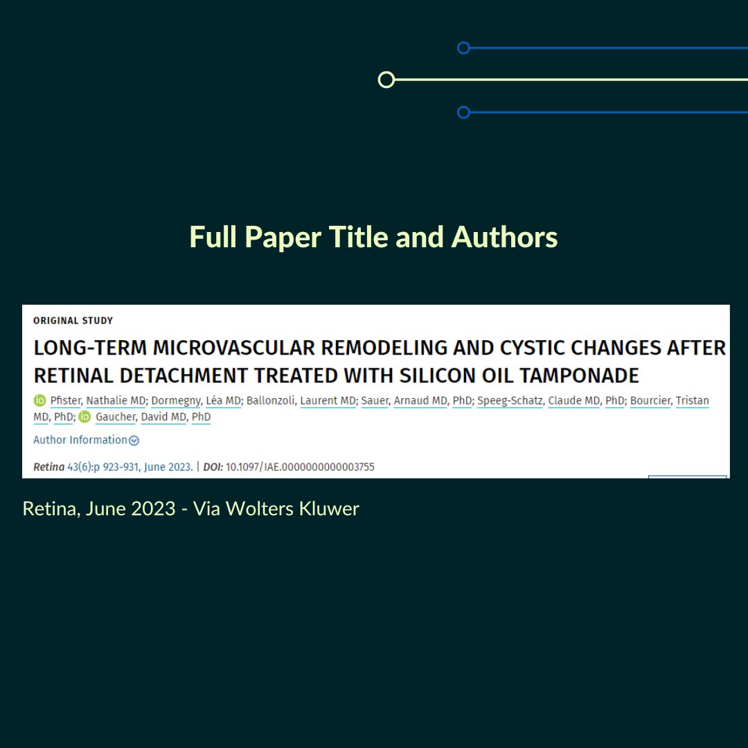 YoungRetina's tweet photo. Microvascular Remodeling after Silicone Oil Removal in RD via @RetinaJournal 
https://t.co/yKYEW6a1MN 
#retinaldetachment #siliconeoil #vitrectomy #OCTA #vascularchanges #retinalcysts https://t.co/7sl7OhxGPE