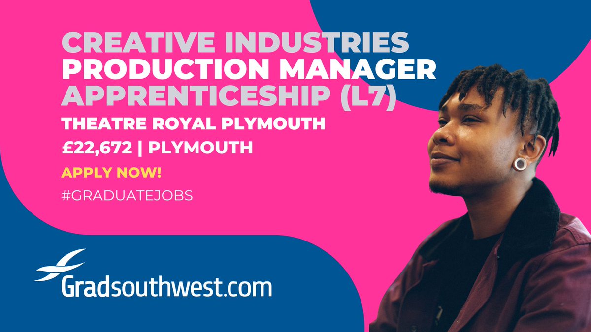 ⭐️Fantastic #apprenticeship opportunity @TRPlymouth for a Production Manager. 
👉Take a closer look: gradsouthwest.com/jobs/creative-…

#theatrejobs #graduatejobs #creativejobs #plymouthjobs #creativejobs #devonjobs