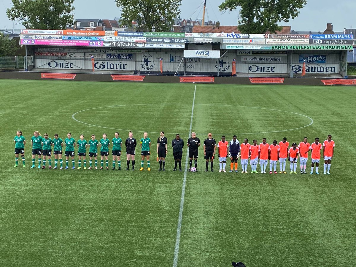 1-0 to Tanzania at half time. Plenty of chances for Ireland and a long way to go #COYGIG #BeMore