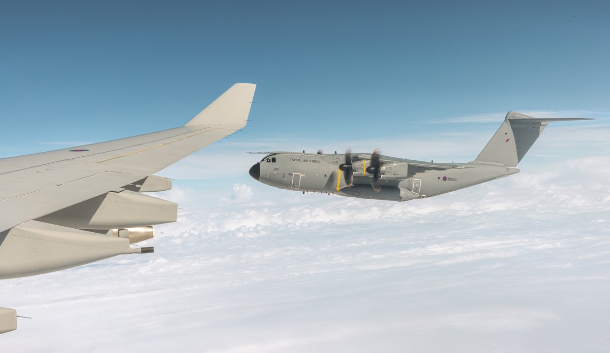 A RAF A400M Atlas has flown the longest ever flight by an Atlas to Gaum for Ex Mobility Guardian. During the 22hr nonstop flight, the Atlas refuelled over the Atlantic, Alaska and the Pacific. Read More 👉ow.ly/NL6250P3Ml7 #Atlas #A400M #NonStopFlying @AirMobilityCmd