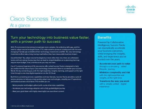 MaureenDataSys's tweet photo. Get on the path to success with #Cisco Success Tracks! It's a program that offers tailored support so that you can realize value faster. Check out this at-a-glance document and contact Maureen Data System (MDS) to learn more. 💡 https://t.co/YXM4NT5N9u https://t.co/ZNXL6FxqQn