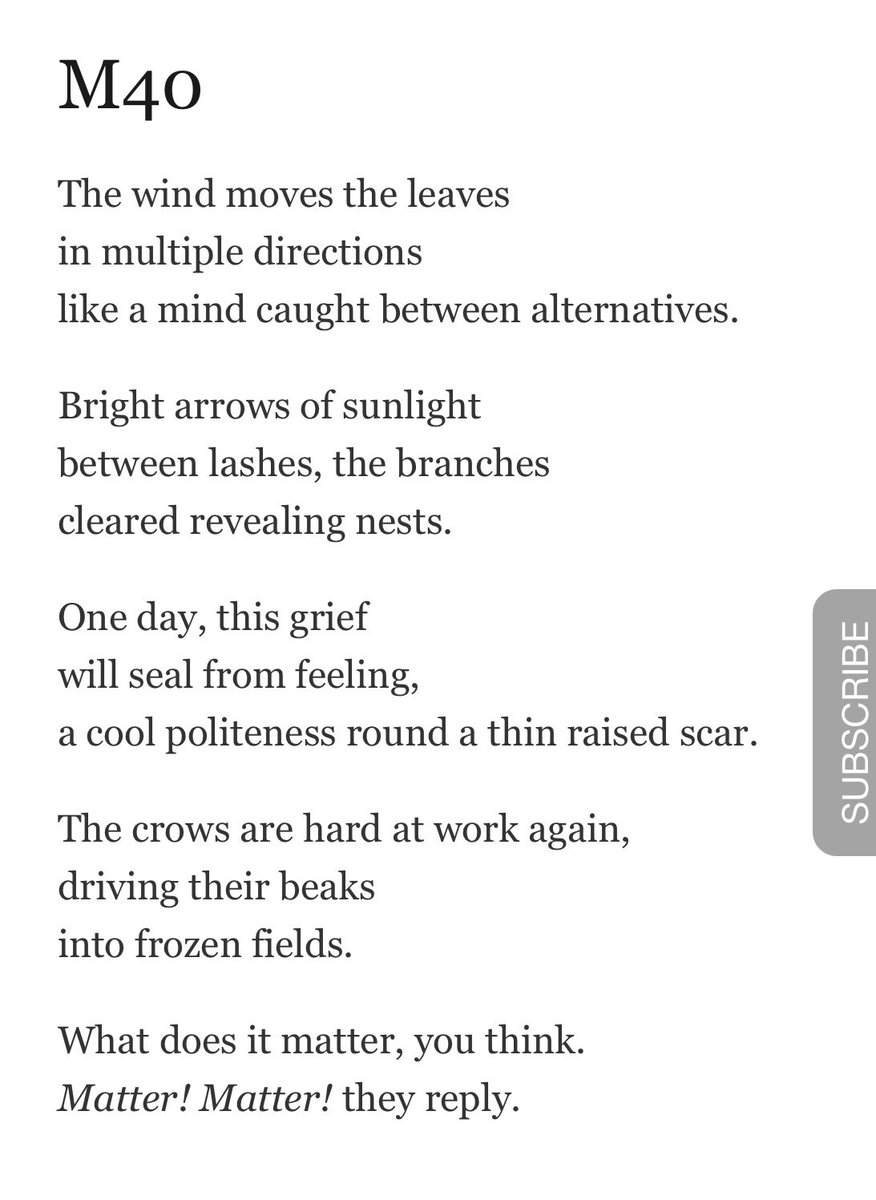 MayaCPopa's tweet photo. Currently on the M40. ✨

Here’s my poem about my favorite highway. Perhaps it will inspire you to write about your favorite, if one such exists. https://t.co/kGC4GiO0rN