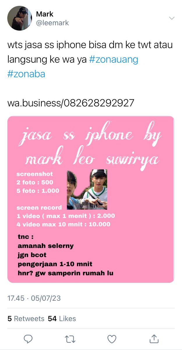 kalewrittings's tweet photo. markhyuck few tweets au. 
— from depok series. 

libur kuliah dipake buat kerja haha minat dm https://t.co/w1ll2QHD8e