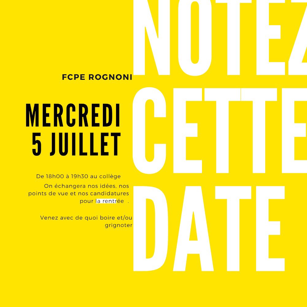 Please. Don’t Forget.

Tout ce que vous avez toujours voulu savoir sur la Fcpe sans avoir jamais osé le demander.

C’est ce soir. 18h. ROGNONI. 

Venez comme vous êtes. Nous serons comme nous sommes.