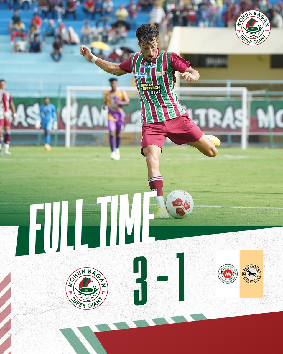 3 goals, 3 points. A winning start to our CFL campaign 💚♥️ #MBSG #JoyMohunBagan #আমরাসবুজমেরুন