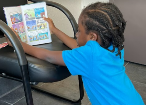 #2: She has completed them and has continued to re-read them. And for the record,  she took the books everywhere. It was good to not have to deal with her having to say, 'I am bored' for the week. 🙂🙂 Win-win for Mama. #readingforpleasure #raisingreaders  #summerreadinglist