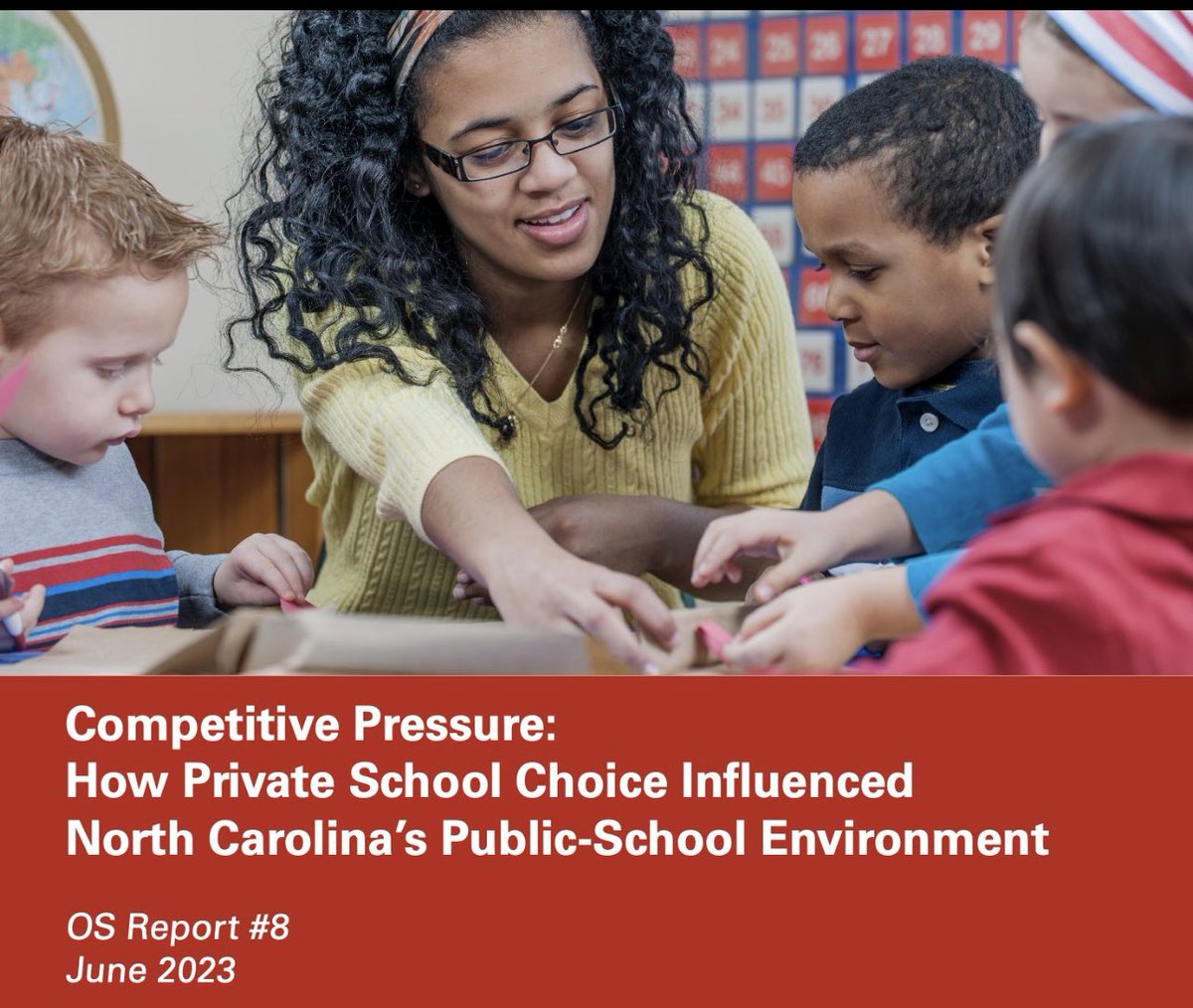 The “competition” argument for #schoolvouchers means this: There is evidence that pitting vulnerable communities against each other to compete for scarce dollars does *slightly* raise test scores #nced #PAgov BUT… 1/2