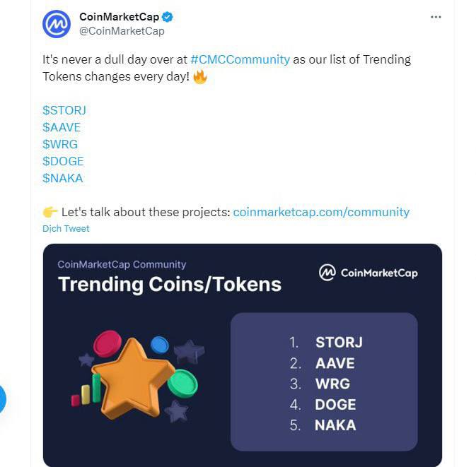 Cmc trending🔥💎 x.com/CoinMarketCap