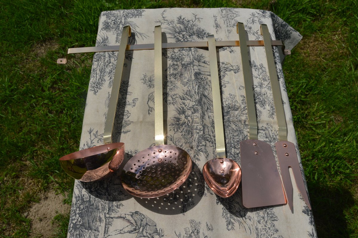 NormandyCopper's tweet photo. Copper Kitchen Utensils Quality Vintage French Copper and Brass Hand Made Five Copper Kitchen Utensils Beautiful Condition https://t.co/FMCxM9kryY #copper #canningpreserving #copperpan #copperutensils #brassbronzehandles #setcopperutensils #setkitchenutensils https://t.co/6JOpVpHMAw