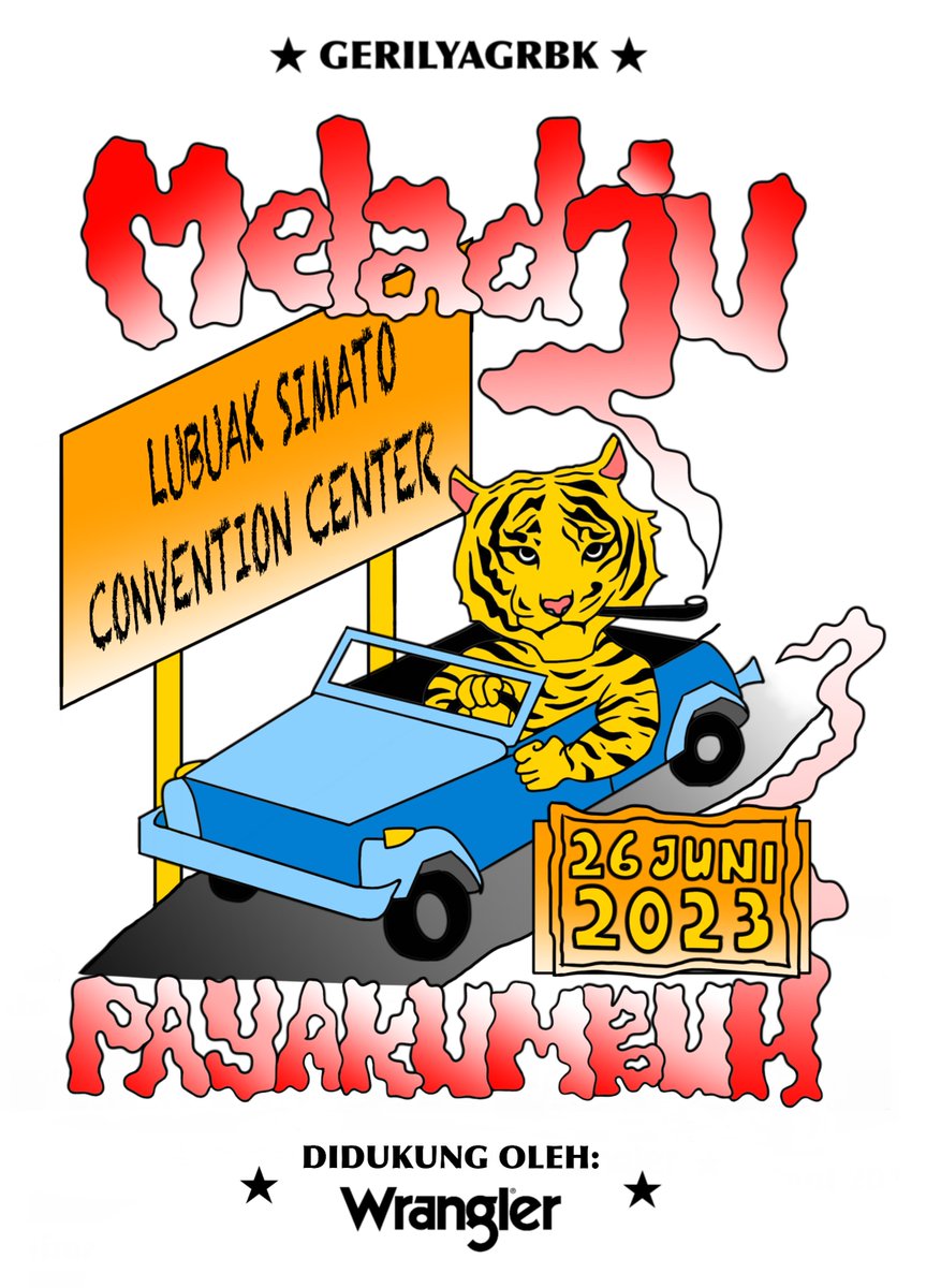 blakhart__'s tweet photo. Artwork "Berkelana Dalam Ruang Dan Mimpi" for @thejansen_id Sumatera Tour 2023💥🐅 https://t.co/CqEg4vtXAs