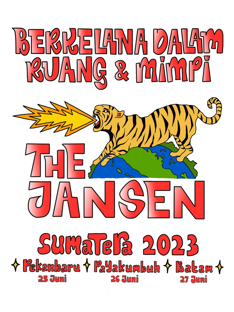 blakhart__'s tweet photo. Artwork "Berkelana Dalam Ruang Dan Mimpi" for @thejansen_id Sumatera Tour 2023💥🐅 https://t.co/CqEg4vtXAs