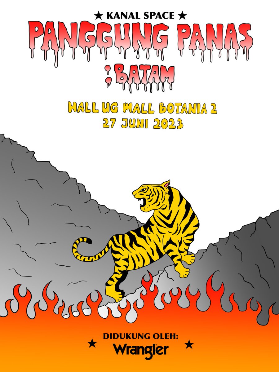 blakhart__'s tweet photo. Artwork "Berkelana Dalam Ruang Dan Mimpi" for @thejansen_id Sumatera Tour 2023💥🐅 https://t.co/CqEg4vtXAs