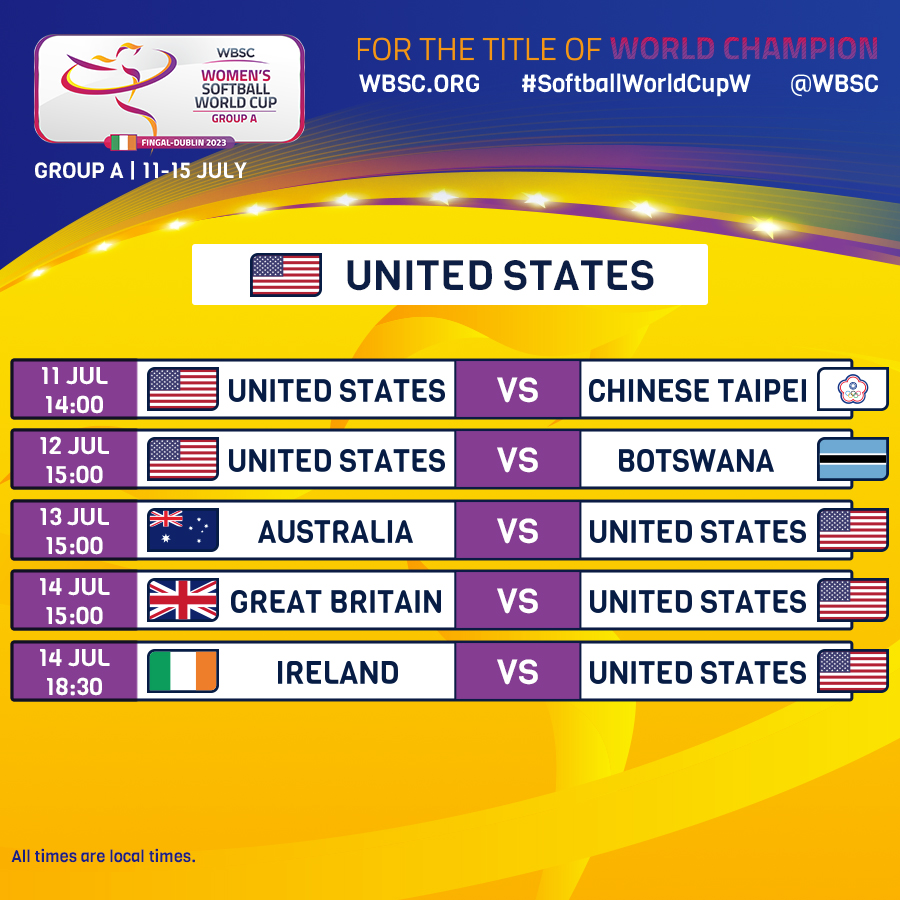 WBSC ⚾🥎 on Twitter "🏆🔜 The XVII WBSC Women's Softball World Cup is