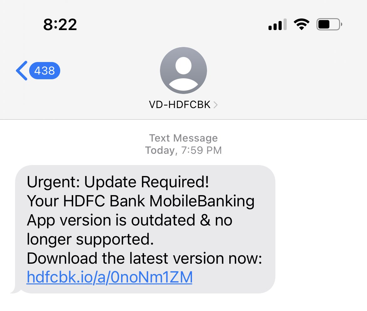 abhidas's tweet photo. ⁦@HDFC_Bank⁩ new fraud pls be careful https://t.co/aIRcV4jdjS
