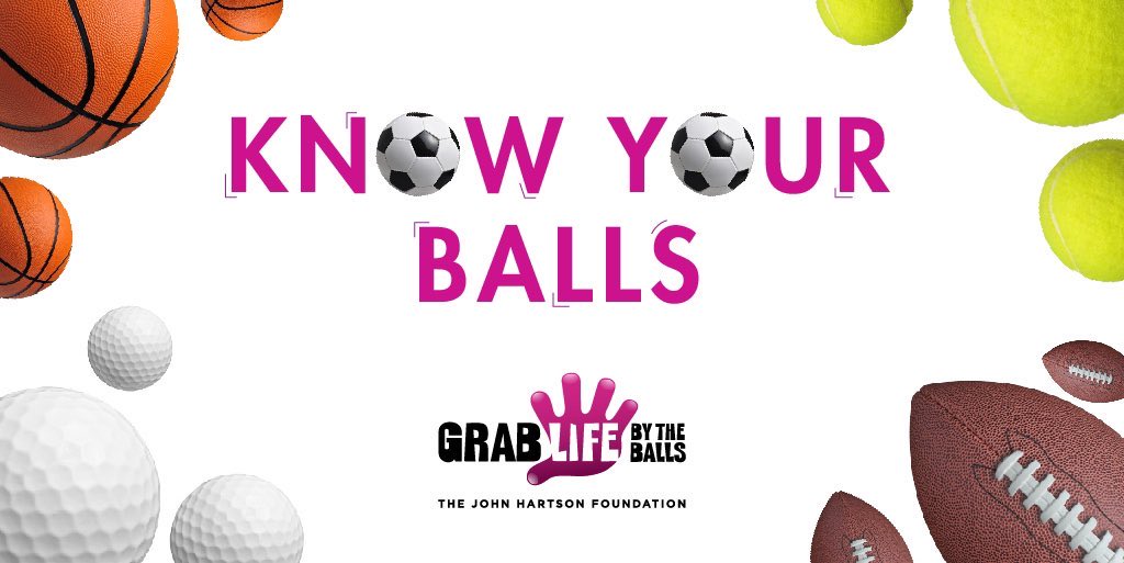 HartsFND's tweet photo. Testicular cancer can present itself in many different ways. Here are some of the warning signs to look out for… 

⚽️ Swelling/pain/discomfort in scrotum or testicles.

🎾 Lump/bumps in testicles.

🏀 A change in how testicles feel.

#KnowYourBalls https://t.co/J9sKosjGlD