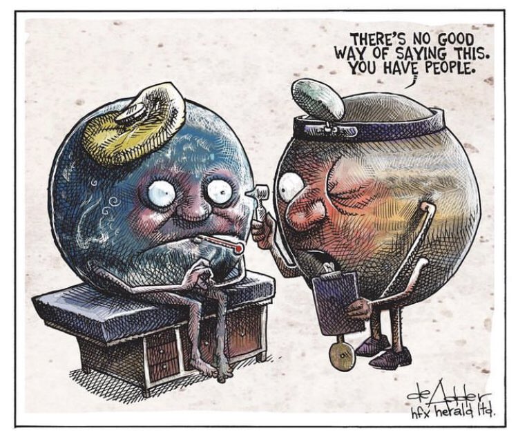 henaresxelclima's tweet photo. La enfermedad🦠 de la Madre Tierra 🌍 es el ser humano.
Genial obra de @deAdder #MichaeldeAdder
#negacionismoclimático #negacionismocientífico #stopcambioclimático #actúaya #eltiempoesahora #estufuturoelqueestáenjuego #amoryfuria https://t.co/gXsSZi2rFL