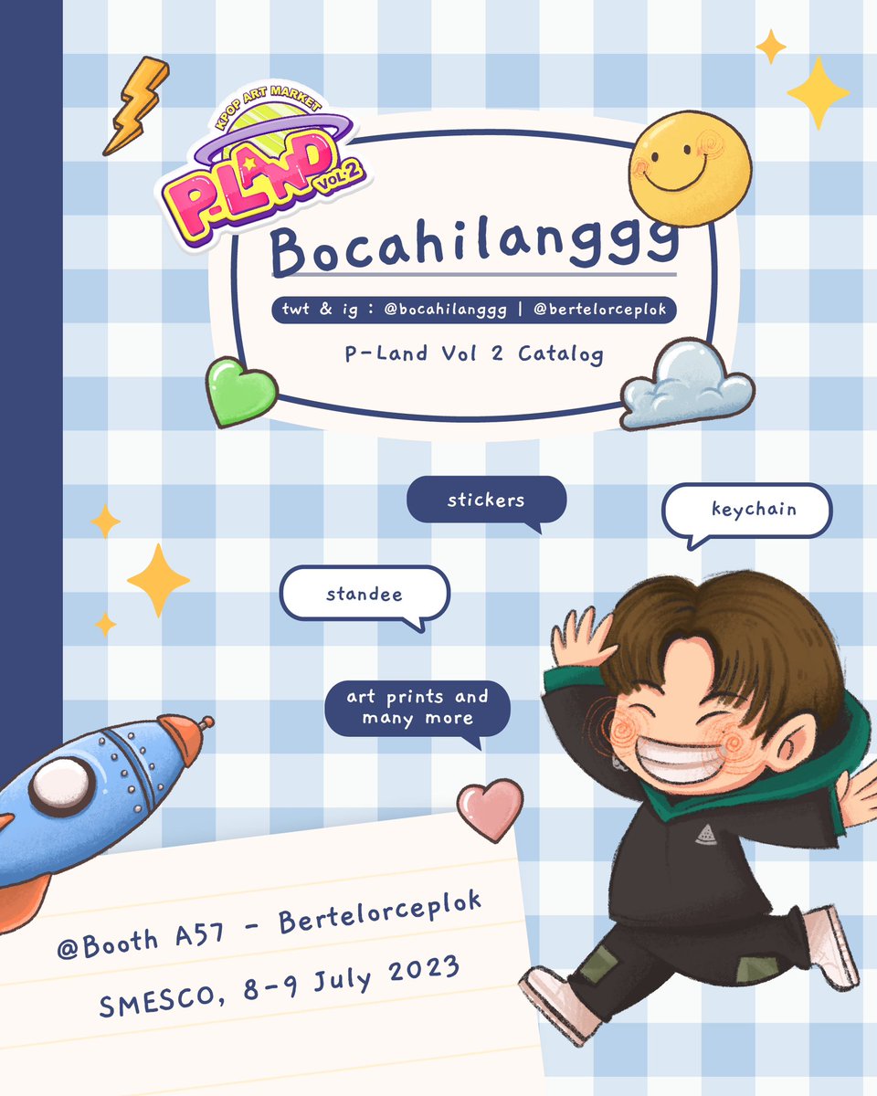 bocahilanggg's tweet image. 💛 rts are appreciated 💛

Bocahilanggg is here! 🌻
Hi! I’ll be selling some fanart NCT &amp;amp; XG merch at #PLANDVOL2 ☺️✨

💌DM for booking pick up (limited slots)
📍SMESCO | A57 | Bertelorceplok 
⏰ 8-9 July 2023

Thankyou, see you there!
#PLANDVol2_Fanshop #PLANDVol2_FanshopCatalog