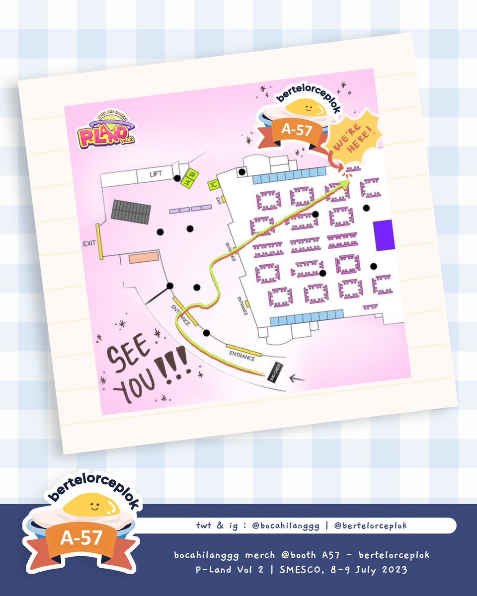 bocahilanggg's tweet image. 💛 rts are appreciated 💛

Bocahilanggg is here! 🌻
Hi! I’ll be selling some fanart NCT &amp;amp; XG merch at #PLANDVOL2 ☺️✨

💌DM for booking pick up (limited slots)
📍SMESCO | A57 | Bertelorceplok 
⏰ 8-9 July 2023

Thankyou, see you there!
#PLANDVol2_Fanshop #PLANDVol2_FanshopCatalog