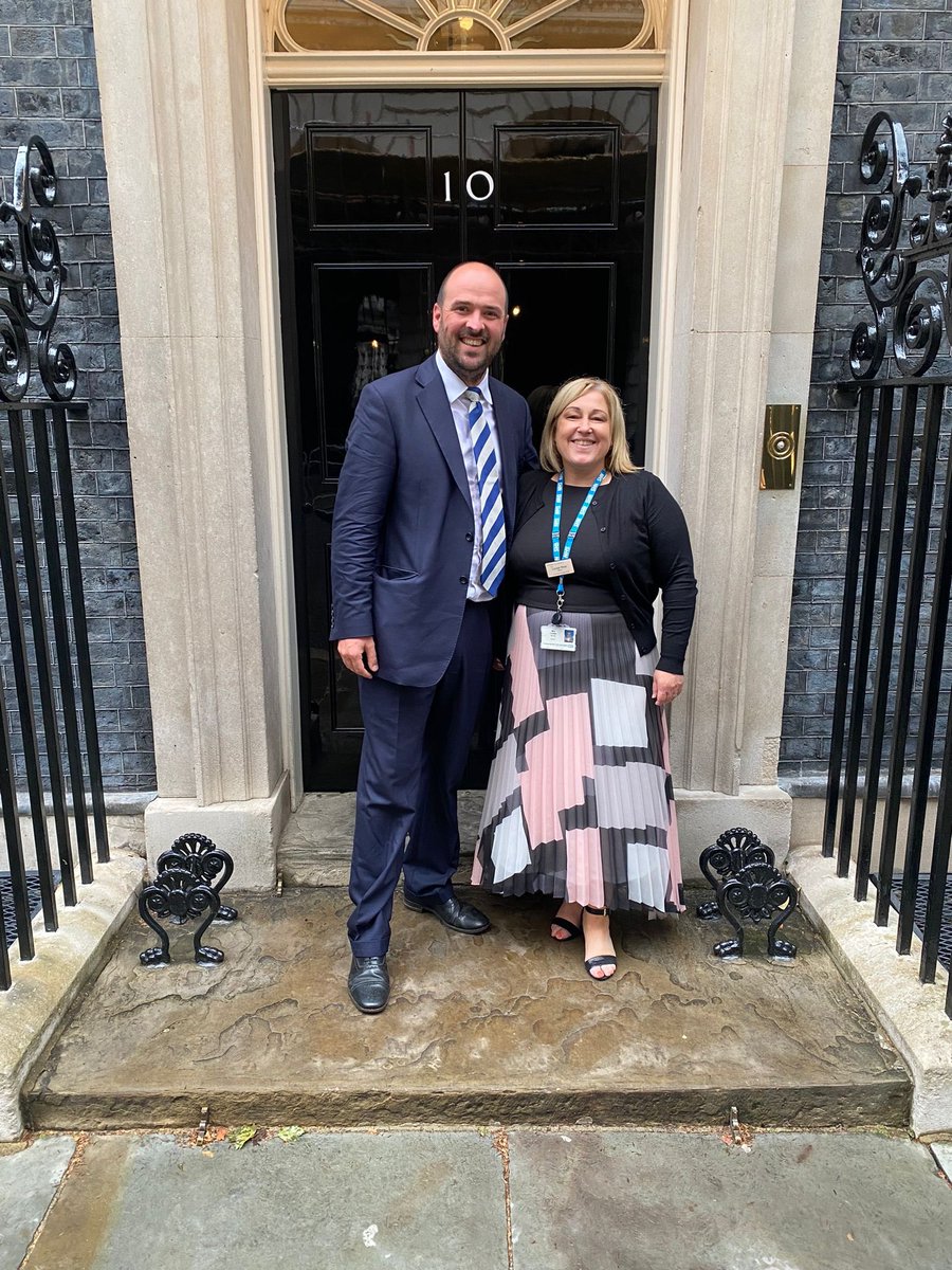 Wonderful to be able to take Louise West, <a href="/CDDFTNHS/">County Durham and Darlington NHS Foundation Trust</a> Community Matron who covers community 🏥- including #Weardale &amp; #ShotleyBridge to <a href="/10DowningStreet/">UK Prime Minister</a> to celebrate 75 years of our #NHS to meet <a href="/SteveBarclay/">Steve Barclay</a> the Health Secretary