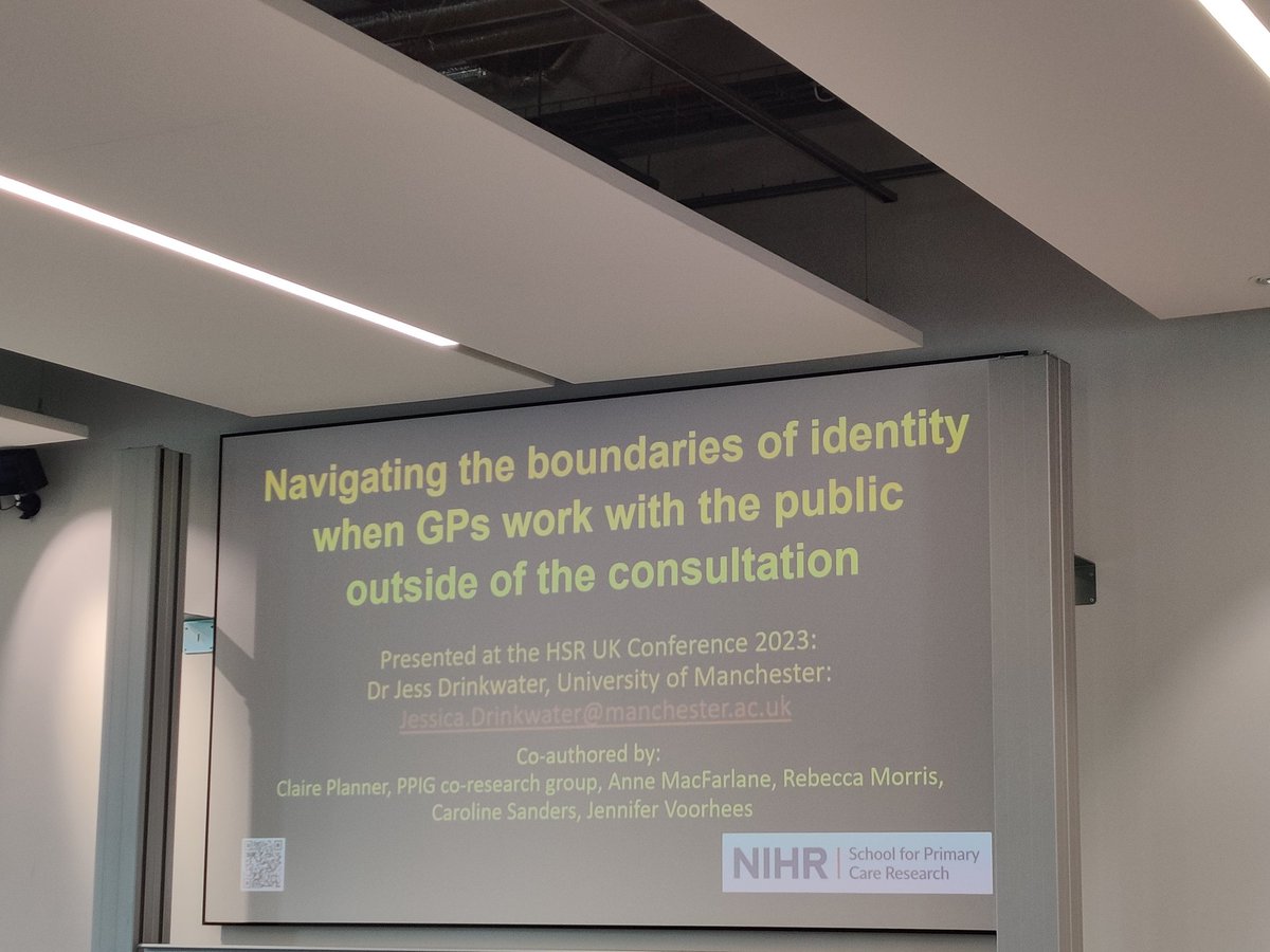 Laura Sheard (@laurainbradford) on Twitter photo <a href="/jessdrinkwater/">Jess Drinkwater</a> : fab talk about the conflicted/ conflicting identity of GPs when engaging with communities outside of a non-clinical context <a href="/jessdrinkwater/">Jess Drinkwater</a> : fab talk about the conflicted/ conflicting identity of GPs when engaging with communities outside of a non-clinical context