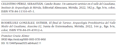 CTarteso's tweet photo. 📢En el último número de la revista #Pyrenae se han publicado las reseñas de los títulos 'Cancho Roano: un santuario tartésico en el valle medio del Guadiana' y 'El final de Tarteso: Arqueología protohistórica del valle medio del Guadiana'✍️
https://t.co/kdfGqJ8Si2 https://t.co/ANmRmAUzBQ