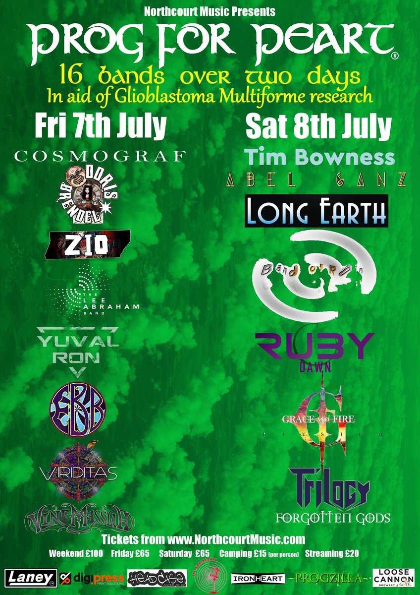 Come and see me play with the full Doris Brendel band at Prog for Peart in Abingdon this Friday! Hope to see you there. xxx