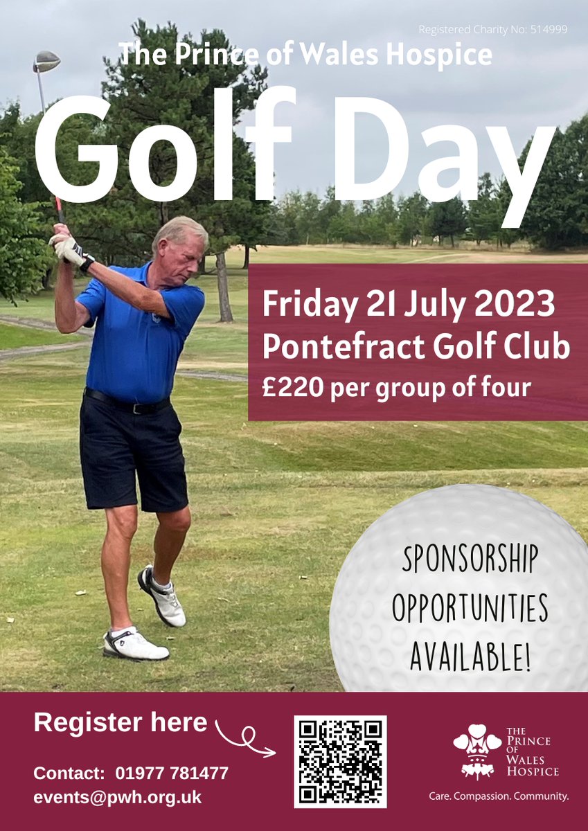 Join <a href="/IsonPontefract/">Ison Harrison Pontefract</a> at the Prince of Wales Hospice Golf Day on 21st July 2023 <a href="/pwhospice/">The Prince of Wales Hospice</a> <a href="/PontefractGolf/">Pontefract & District Golf Club</a>